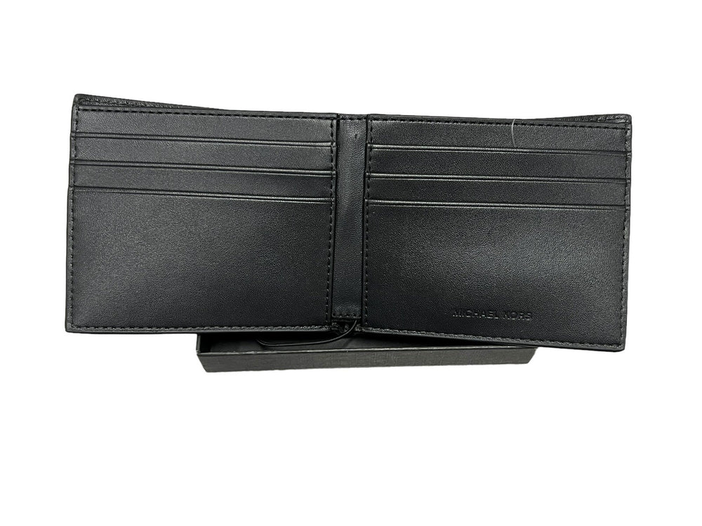 Michael Kors Men's Leather Wallet Slim Billfold Black New