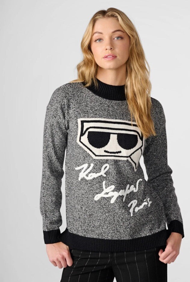 NWT Women Karl Lagerfeld Marked Cocktail Karl Sweater