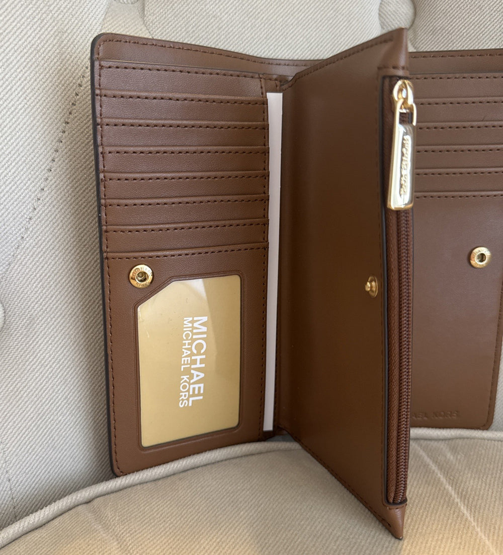 Michael Kors Jet Set Wallet canvas brown