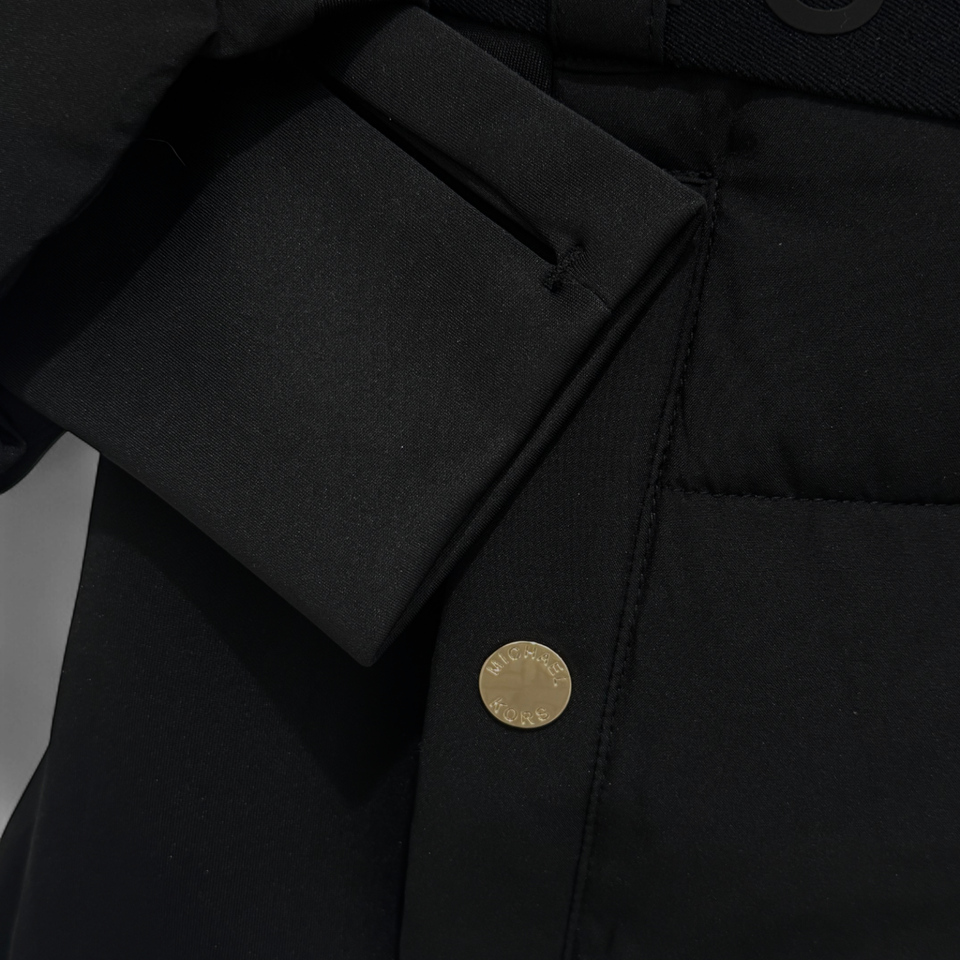 Michael Kors Women's Faux Fur Hooded Belted Coat